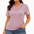 Damen Poloshirt M Altrosa Kurzarm Lässig
