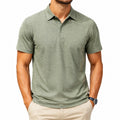 Herren Poloshirt XL aus Textil in Olivgrün mit Kurzarm